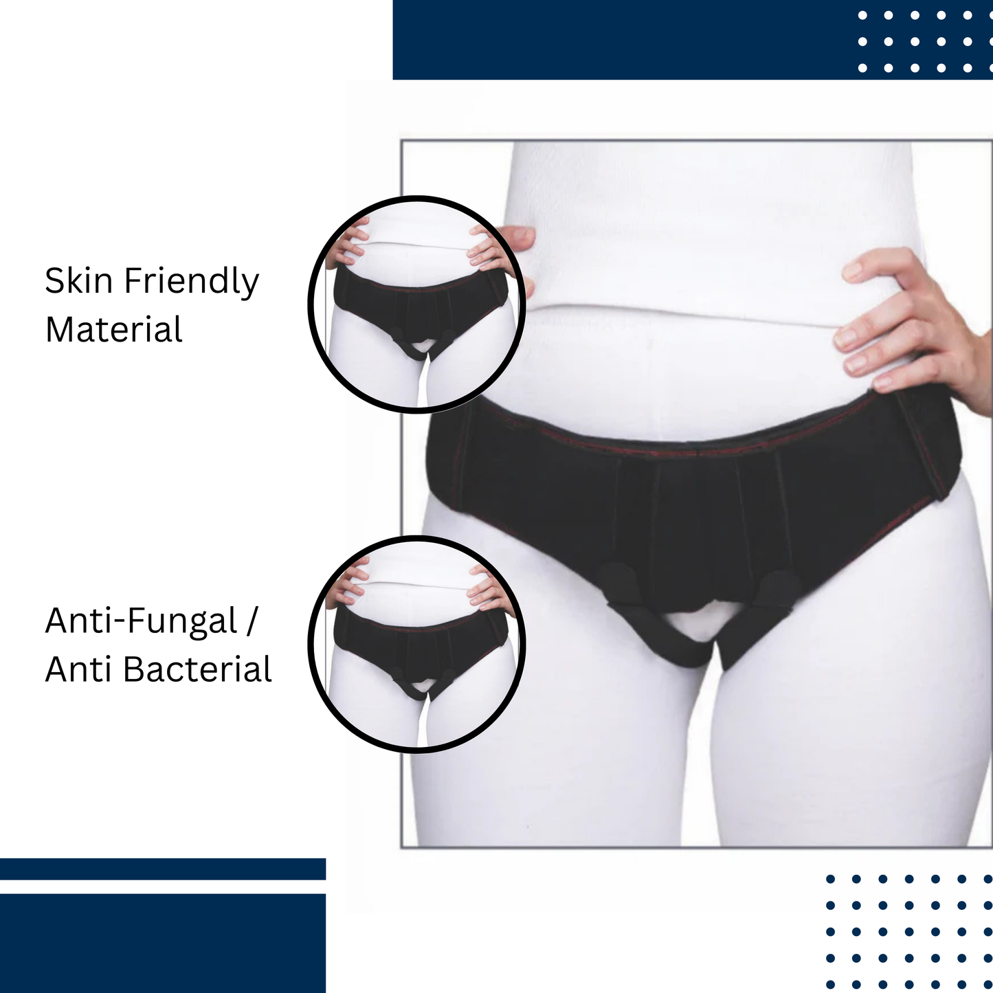 Adjustable Hernia Belt with Double Pad – Inguinal Hernia Support for Men & Women