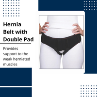 Adjustable Hernia Belt with Double Pad – Inguinal Hernia Support for Men & Women