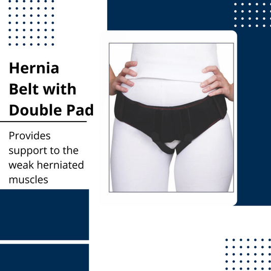 Adjustable Hernia Belt with Double Pad – Inguinal Hernia Support for Men & Women