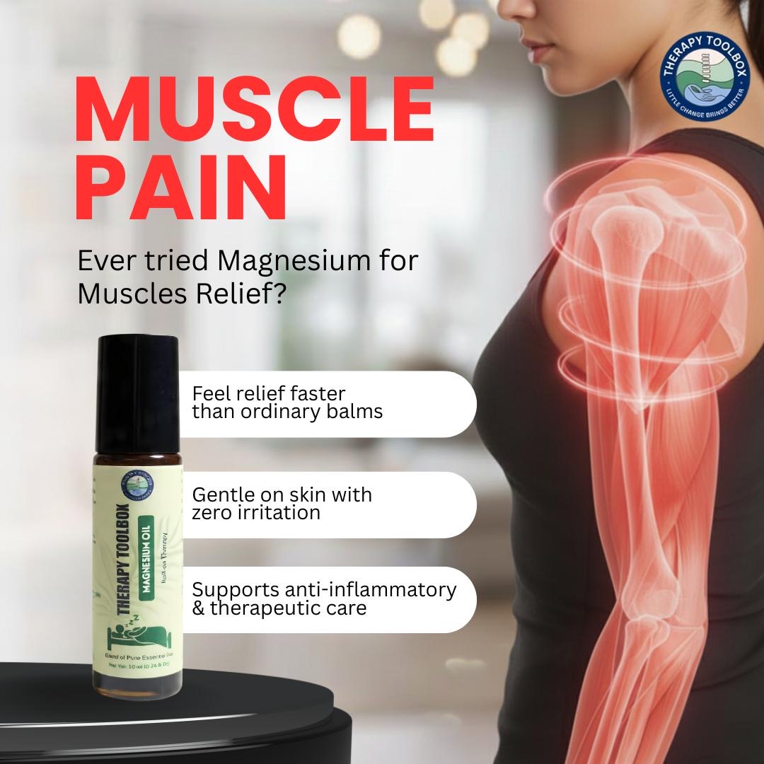 Magnesium Oil roll on for Muscle Relaxation and deep sleep
