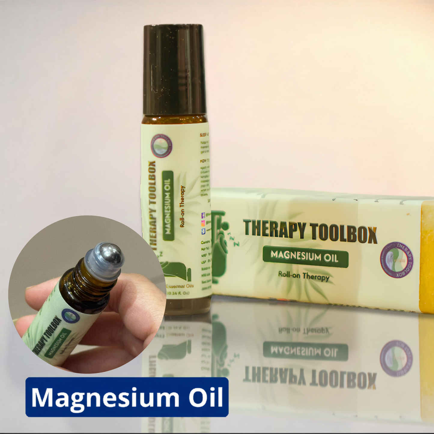 Magnesium Oil roll on for Muscle Relaxation and deep sleep