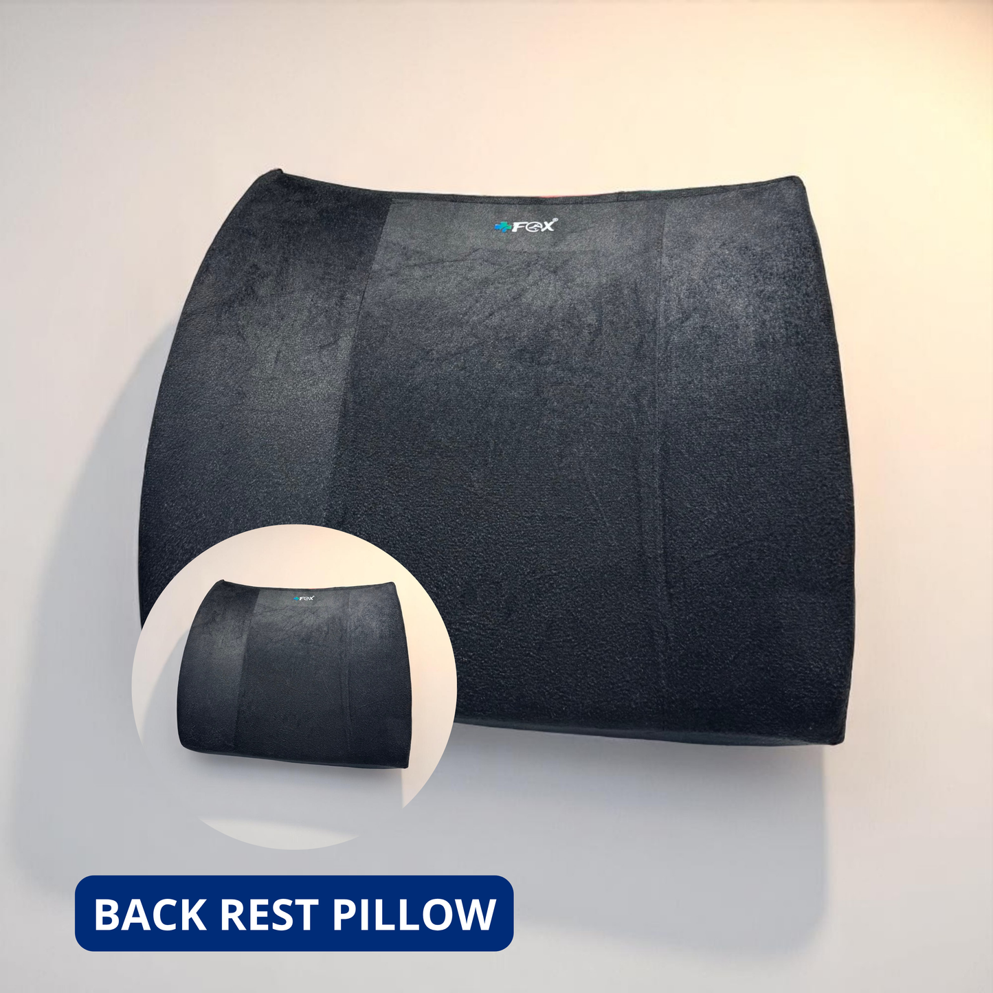 Back Rest Pillow for Lumbar Support – Relieve Lower Back Pain & Improve Posture During Long Sitting Hours
