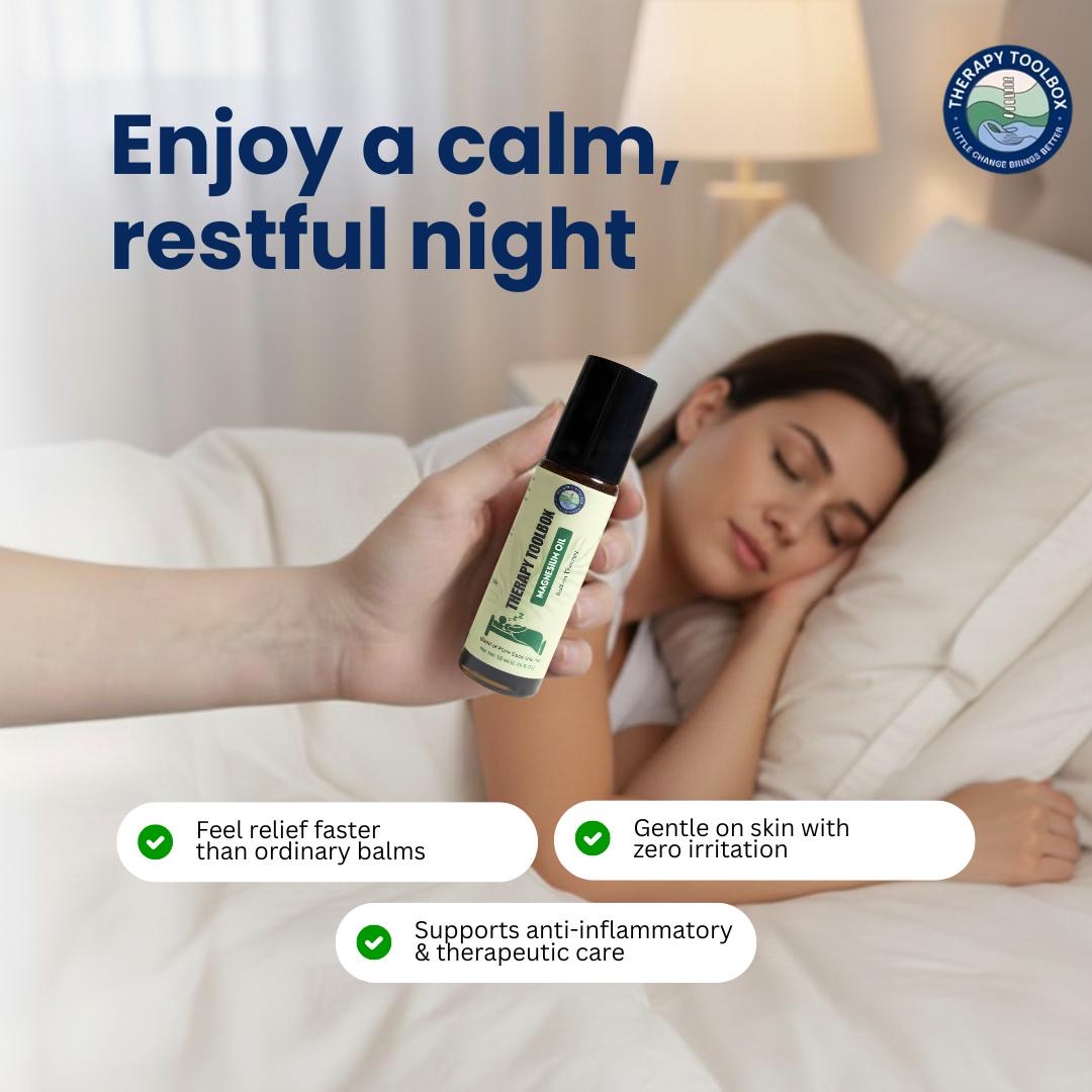 Magnesium Oil roll on for Muscle Relaxation and deep sleep