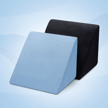Wedge Pillow for Back, Acid Reflux & Leg Support – Multi-Purpose Memory Foam Bed Wedge