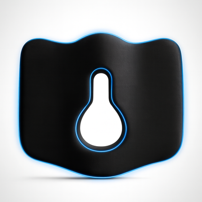 Coccyx Pillow (Black) for Tailbone & Back Pain Relief – Ergonomic Support