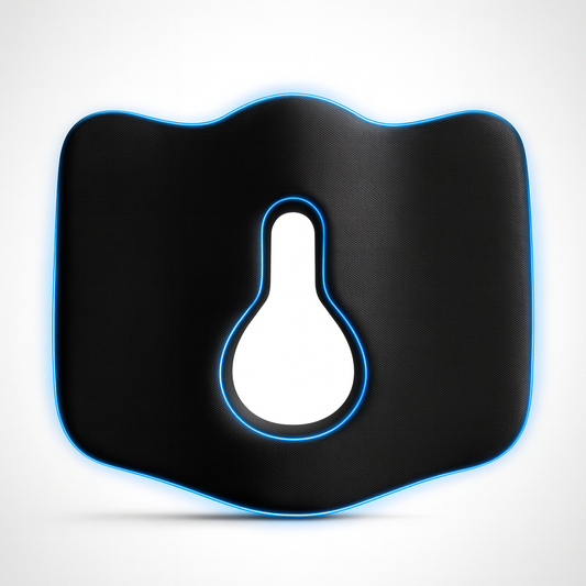 Coccyx Pillow (Black) for Tailbone & Back Pain Relief – Ergonomic Support