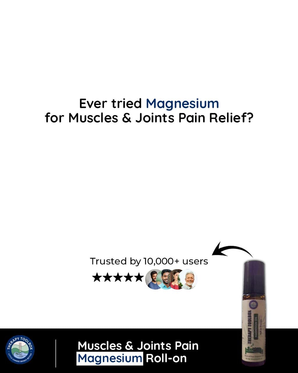 Magnesium Oil roll on for Muscle Relaxation and deep sleep