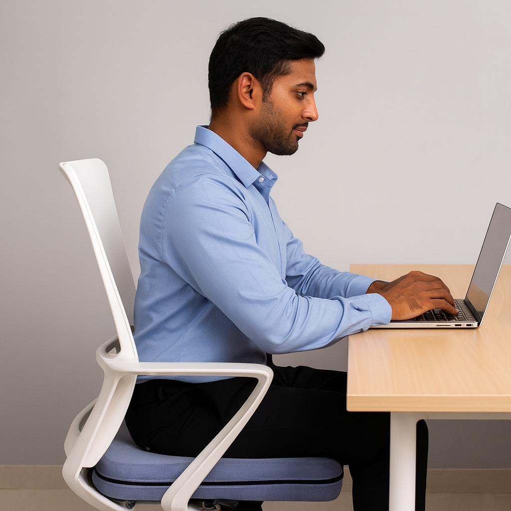 Coccyx Pillow for Tailbone & Back Pain Relief – Ergonomic Support for Long Sitting Hours