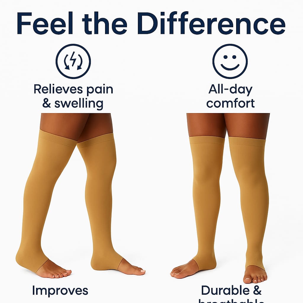 Varicose Veins Compression Socks – Improve Circulation, Reduce Swelling & Support Legs