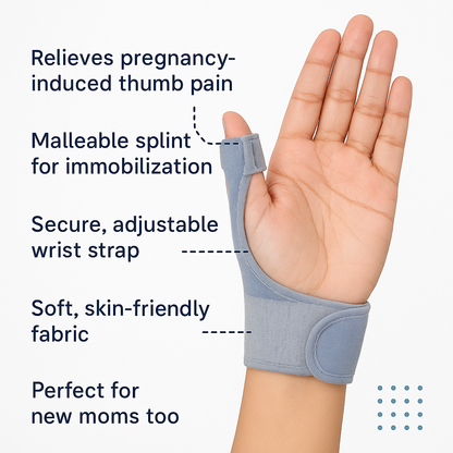 Maternity & Postpartum Thumb Support Brace – Relief for “Mommy’s Thumb” & Wrist Pain