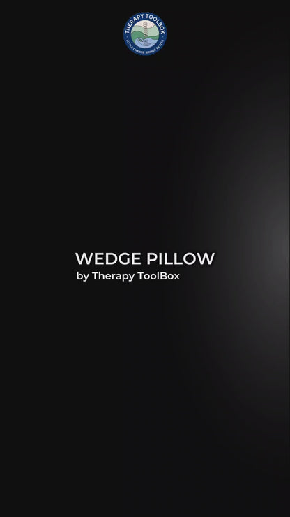 Wedge Pillow for Back, Acid Reflux & Leg Support – Multi-Purpose Memory Foam Bed Wedge